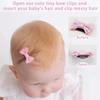 16 st Babyflickhårspännen Enfärgade Barrettes för Barn Spädbarn Hårrosetter handsydda hårkammar för Barn håraccessoarer