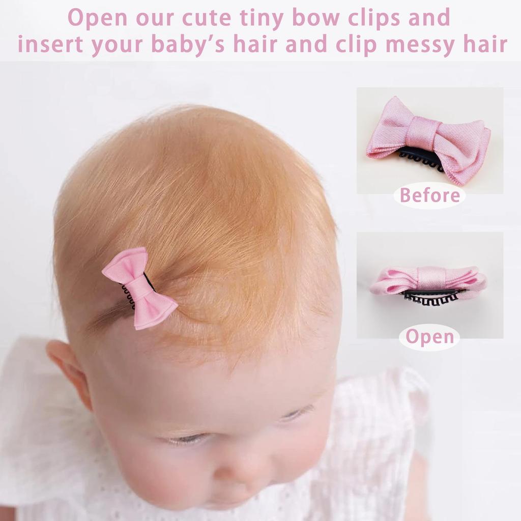 16 st Babyflickhårspännen Enfärgade Barrettes för Barn Spädbarn Hårrosetter handsydda hårkammar för Barn håraccessoarer