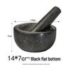Natural Stone Mortar and Pestle Set for Grinding and Garlic Mincing, Includes Peeler and Press