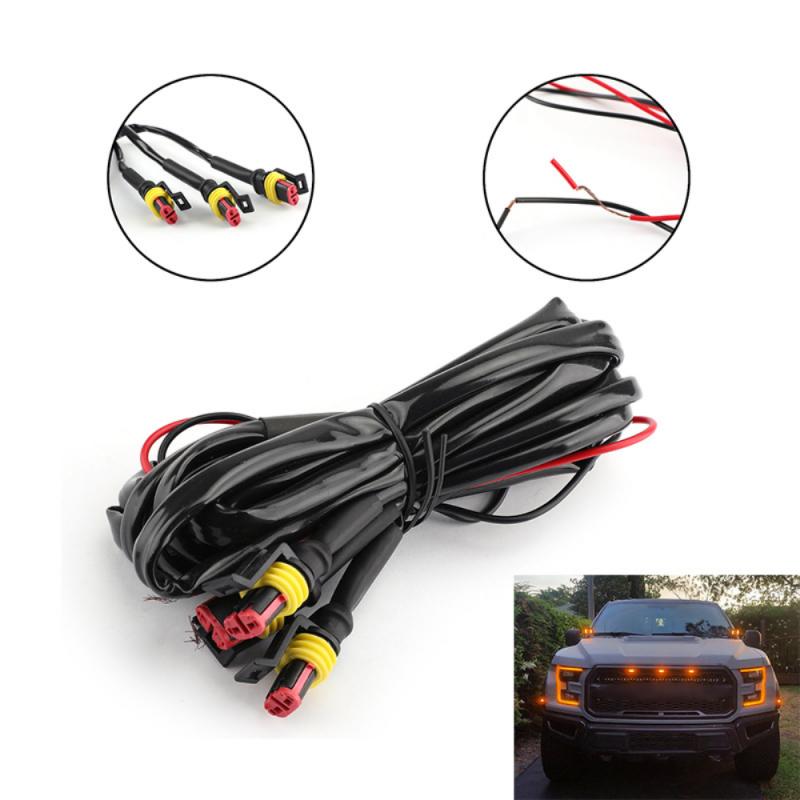 Car LED Front Grille Light Style Grill Smoke For Ford F-150 F150 2010 2011 2012 2013 2014 2015 2016 2017 2018