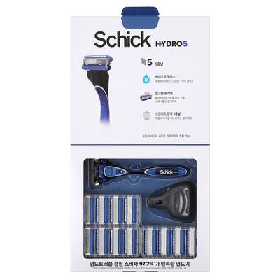 Schick Hydro5 Original Rasierer Spezialpaket Griff + Klinge 13p + Cover Set, 1 Set, Koreanische Rasierklinge
