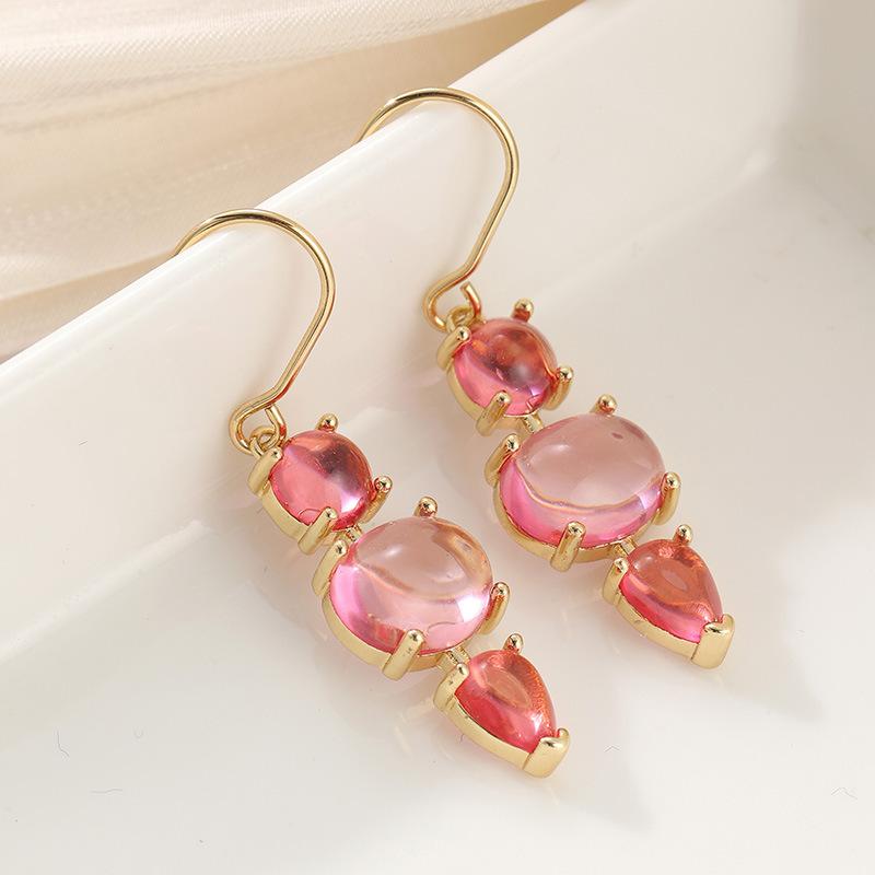 European and American elegant copper earrings commuter stud earrings a piece of Yiwu jewelry