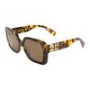 Square Sunglasses With Logo Men Sunglasses Brown MU10YSVAU06B