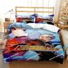 Anime King of Fighters KOF Bedding Set Printed Bed Set With Pillowcase Bed Duvet Cover Soft Single Double Queen Super King Size