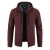 Cardigan  Leisure  Loose  Hooded Hood  Knitted Sweater