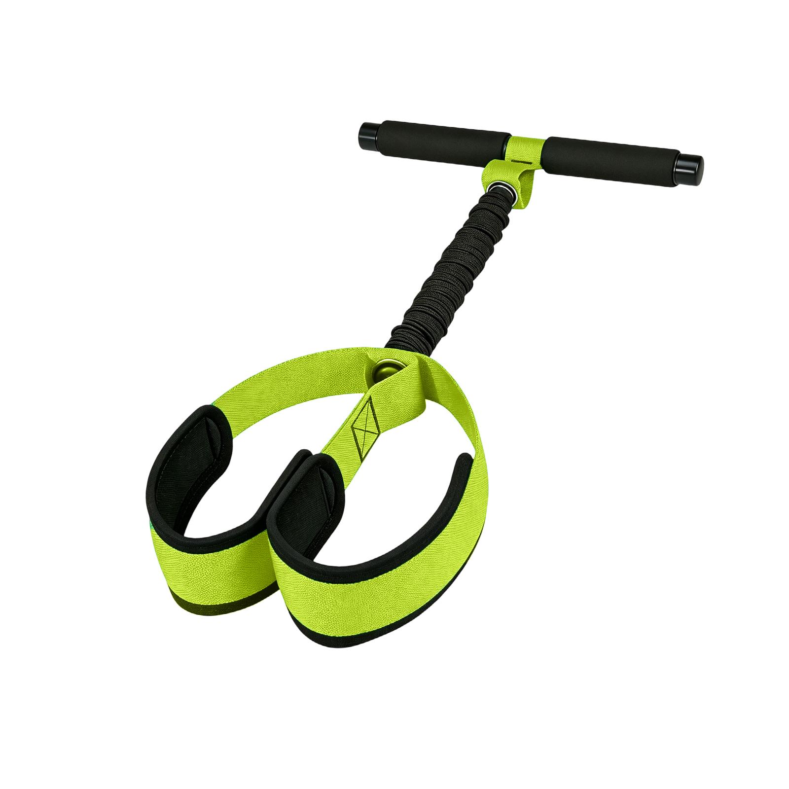 

Portable Foot Pedal Resistance Band Exerciser Adjustable 75lbs Tension Strength Trainer for Home Gym Fitness Physical Therapy One Size зелений