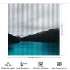 Mountain Lake Waterfall Nature Shower Curtain Forest Serene Landscape Backdrop Bathroom Decor Artistic Scenic View Premium Quali
