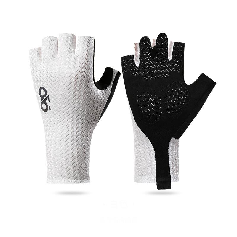 

1Pair Summer Breathable Half Finger Cycling Gloves Bike Gloves Fitness Breathable Anti-Slip Mountaineering Gloves M белый