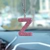 Rhinestone Bow Polymer Clay Rearview Mirror Ornament for Women