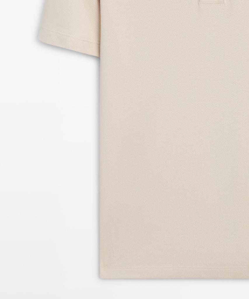 Masimodutti 100% Cotton Pique Polo Shirt