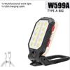 LED COB Work Light Portable Rechargeable Flashlight Magnetic Waterproof Camping Lantern Magnet Design with Power Display