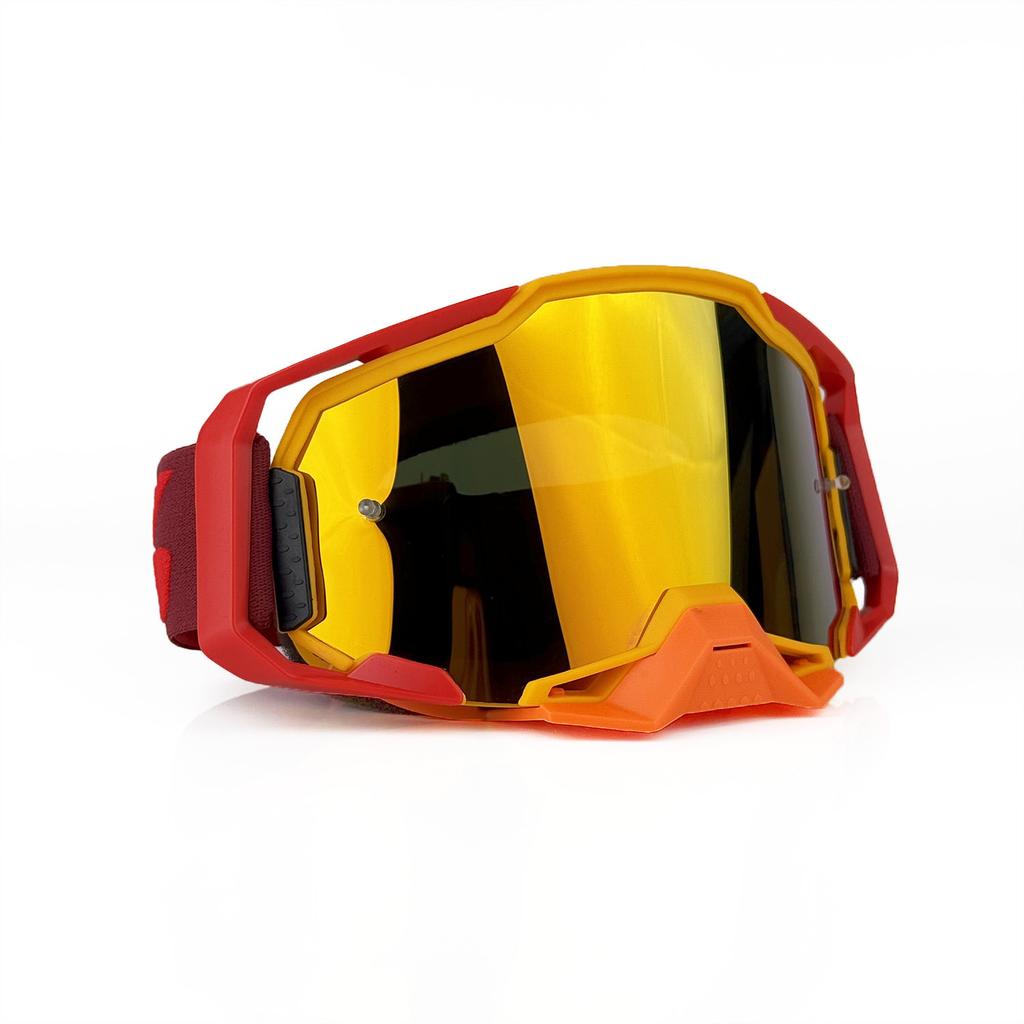MX Goggles - Motocross Glasses with UV Protection, Anti Fog & Anti Slip for Off-Road Riding, Mountain Bike and Cycling