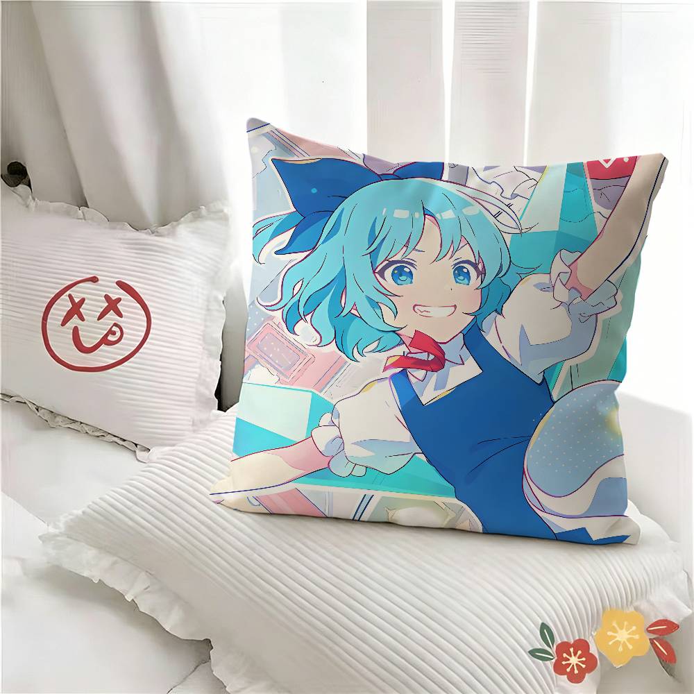 pc Classic Anime TTouhou PProject Game Pillow Case Fashion Square Pillowcase Bedroom Sofa Room Ins Decoration Leisure