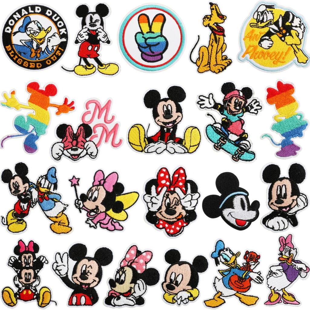 Iron-on patches, stylish appliques, embroidered patches, handmade repairs, DIY, cute decorative patches for boys and girls. This 21-piece set of