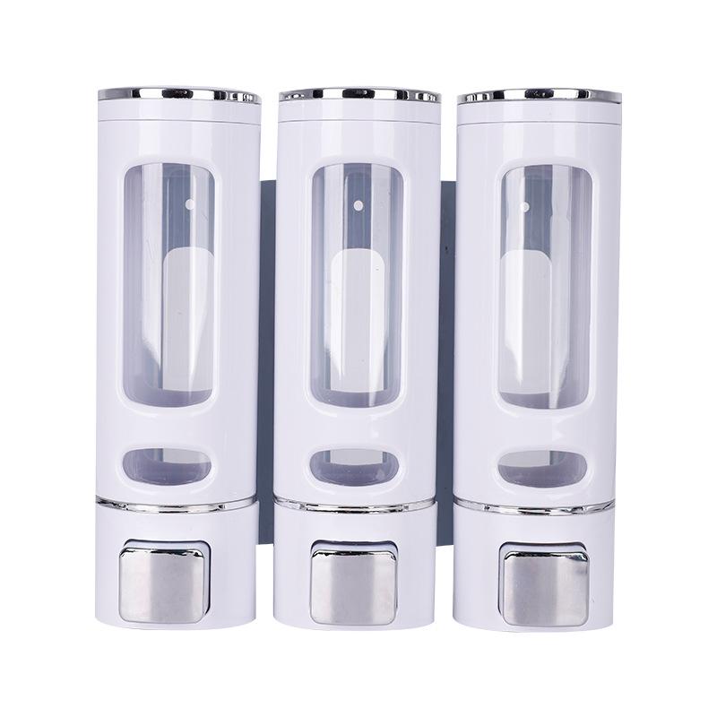 Wall-Mounted ABS Manual Soap & Hand Sanitizer Dispenser for Kitchen & Hotel
