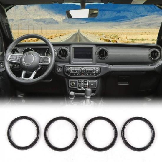 

Dashboard Air Conditioner Vent Ring Interior Trim Kit for Jeep Wrangler JT JL U