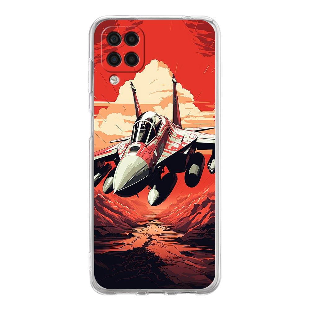 Phone Case for Samsung Galaxy A13 A15 A25 A51 A71 A21S A11 A12 A31 A52 A41 A23 A53 A73 A32 5G A03S A05s Cover Fighter Planes