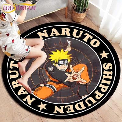 Anime Naruto Στρογγυλά χαλιά για χαλιά σαλονιού Χαλί μαλακό φανελένιο πάτωμα Χαλί κρεβατοκάμαρας Μοκέτα για παιδιά Χαλί κουζίνας