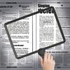 48 LED Hands Release Magnifying Glass 2X Zoom Large Lens Cold Warm Natural Light For Closes Up Tasks Elderly Use