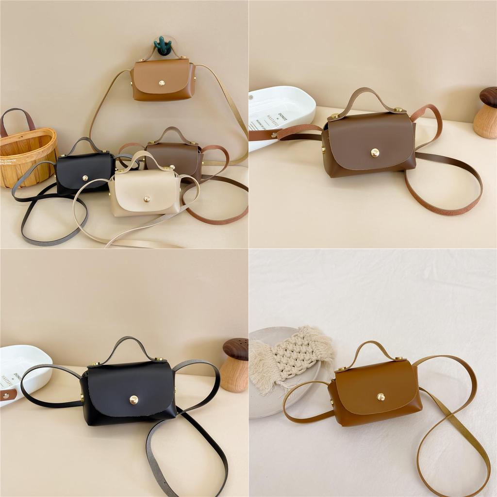 Stylish Korean Mini Children's Shoulder Bag With Vintage Design For Everyday Use