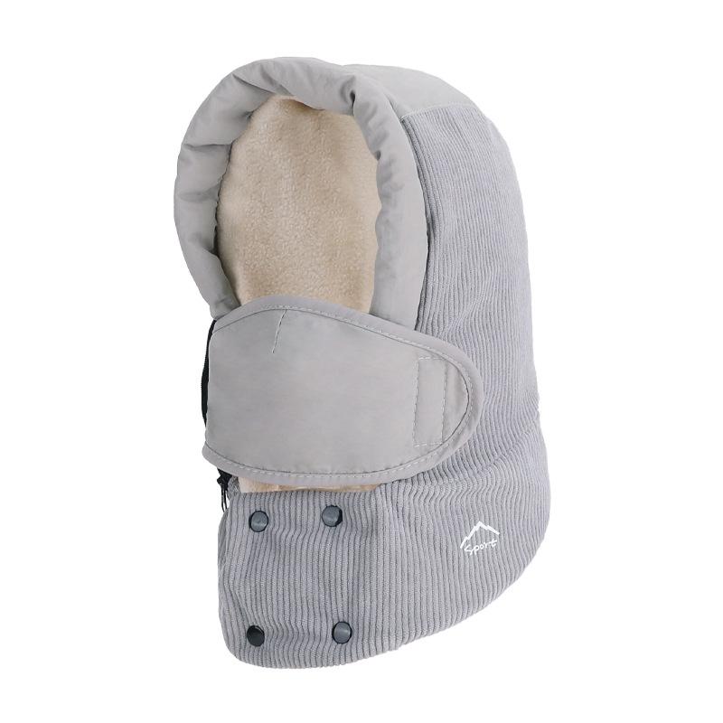 Children's Hat Winter Boys Girls Outdoor Velvet Warm-Keeping Bomber Hat Mask Scarf All-In-One Hat