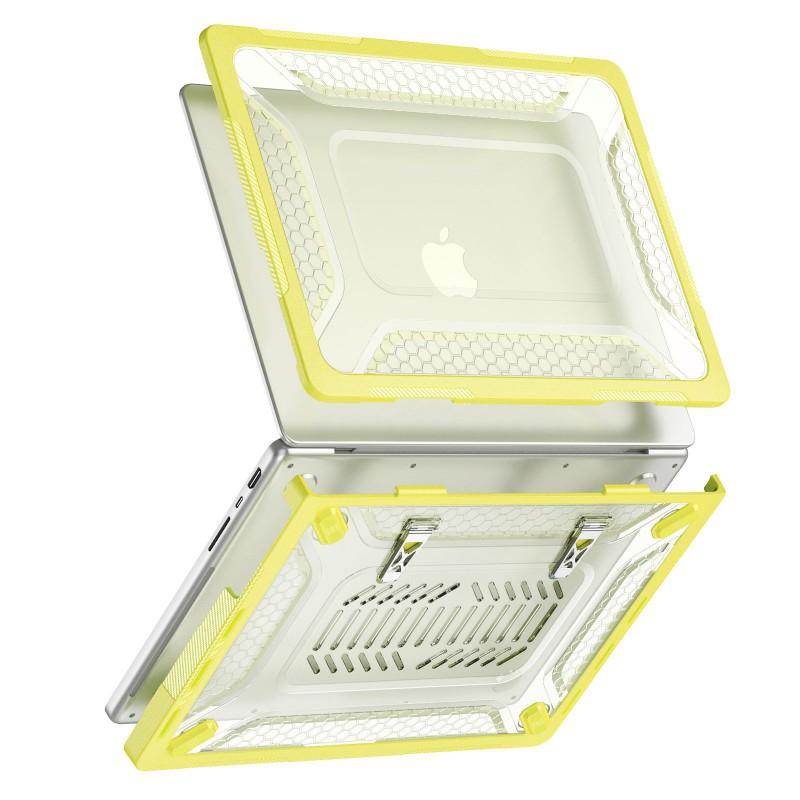 Clear Matte Hard Shell Case MacBook Air 13.6 Pro 14 With Stand Drop Protection Acrylic Multiple Colors