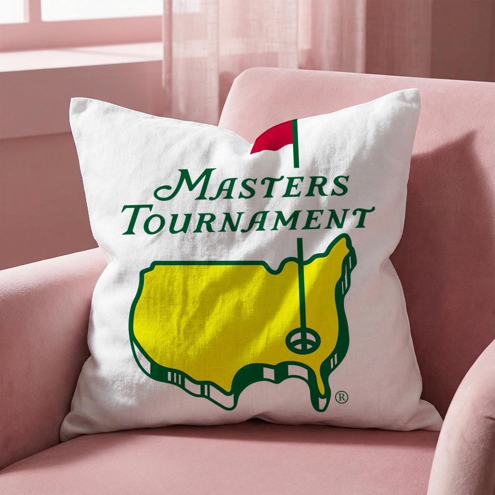 Masters Golf Printing Cushion Cover Multi-Scene Pillow Cover for Home & Car - Reversible, Soft & Durable for Daily Use