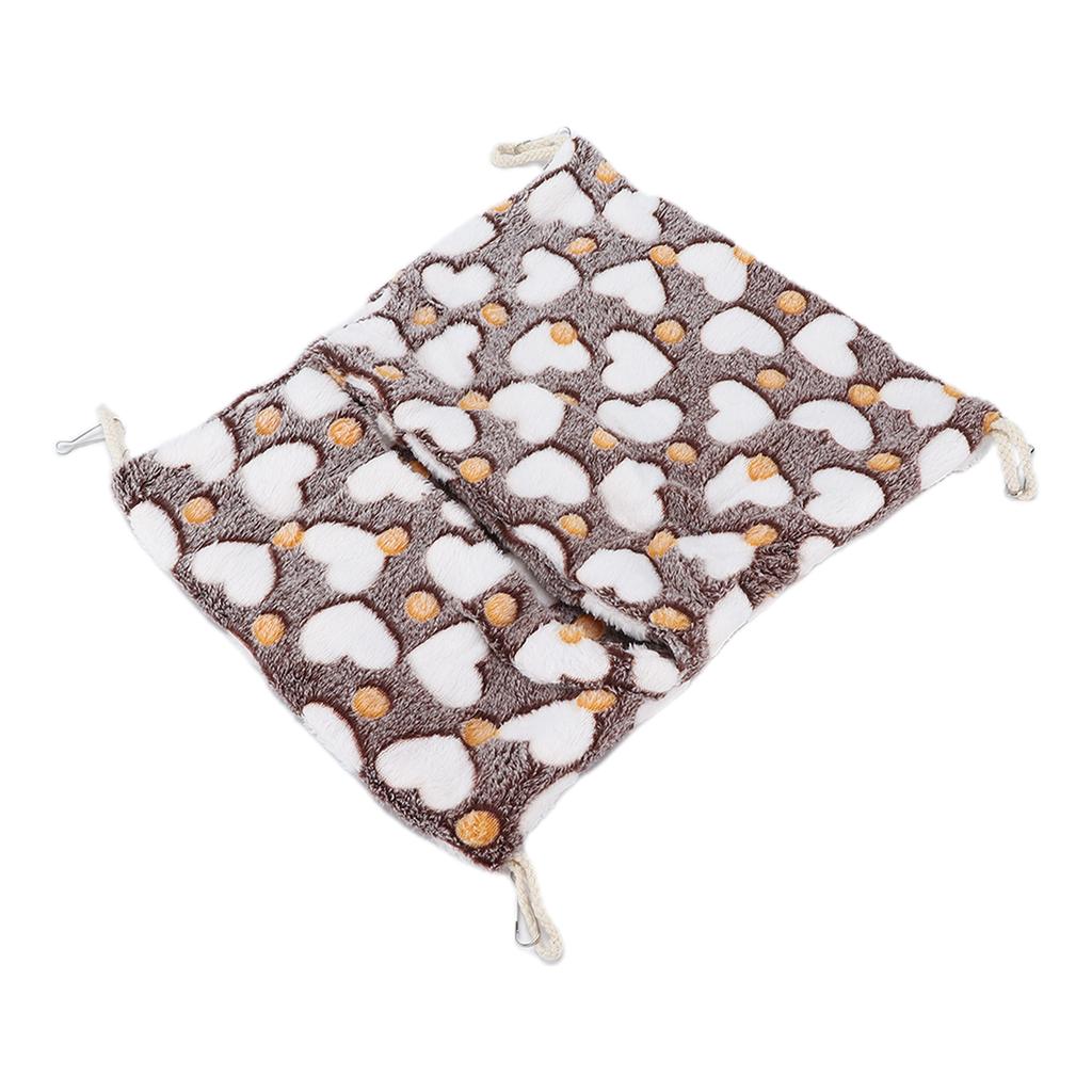 Small Pet Hammock Warm Envelope Hanging Bed Cage with Hooks for Hamsters Rabbits