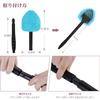 GLISTON Car Wind Interior Window 180mm Microfiber Wiper Includes 2 Ergonomic Handy and Brush Mop, Wiper, Blades, Cloths, Grip, Mop, Towel, (Blue)