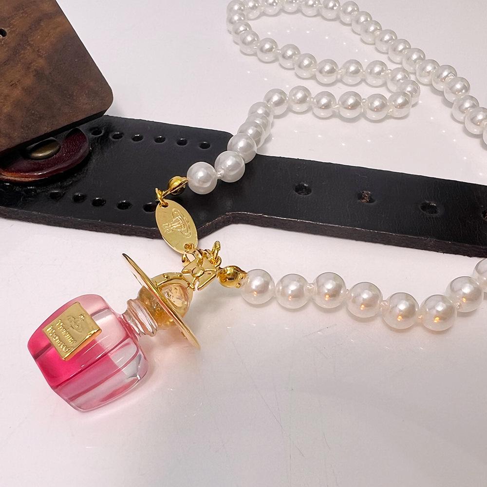 

Ожерелье на ключицу в стиле вдовствующей императрицы Цыси с жемчугом – долговечный блеск и бестселлер в Интернете ярко-розовый