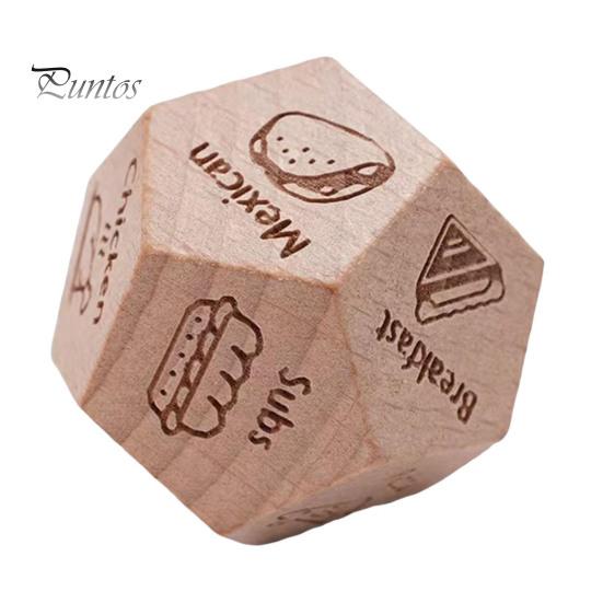 

1/4 шт. кубик для свидания, пара, еда, решение, деревянные игральные кости с 12 вариантами еды, пицца, бургер, китайская кухня A