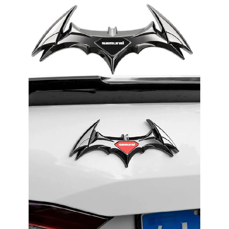 3D Car Stickers Universal Metal Stickers, Bat Shape Badge Car Stickers for Suzuki Samurai