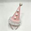 Cheerful Mini Party Clown Hat Headband with Wide Frame for Finishing Party Costumes without a Full-Size Hat Accessory