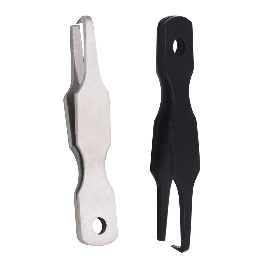 2ks Rychloupínací kroužky Otvírák na vlasec Pinzeta s dvojitou smyčkou Kleště na otevírání vlasce Rybářské náčiní Kleště na vlasec