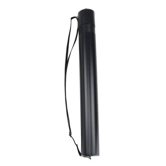 Extendable Poster Tube Painting Storage Case Expands from 19.7" To 35.4" Poster Carrier with Lid Adjustable Shoulder Strap