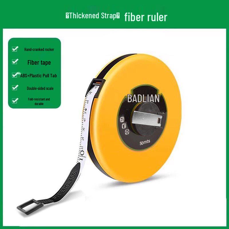 Thickened Drop-Proof Fiber Tape Measure for Engineering Surveys - 10/20/30/50m