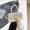 Retro handbag fashionable simple casual small square bag 2025 new shoulder messenger bag