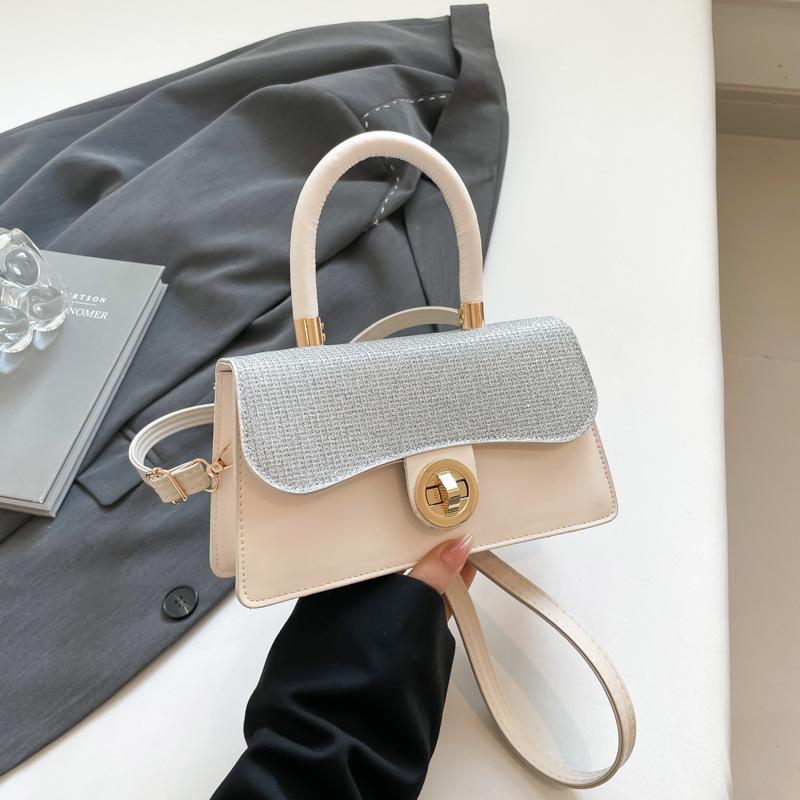 Retro handbag fashionable simple casual small square bag 2025 new shoulder messenger bag