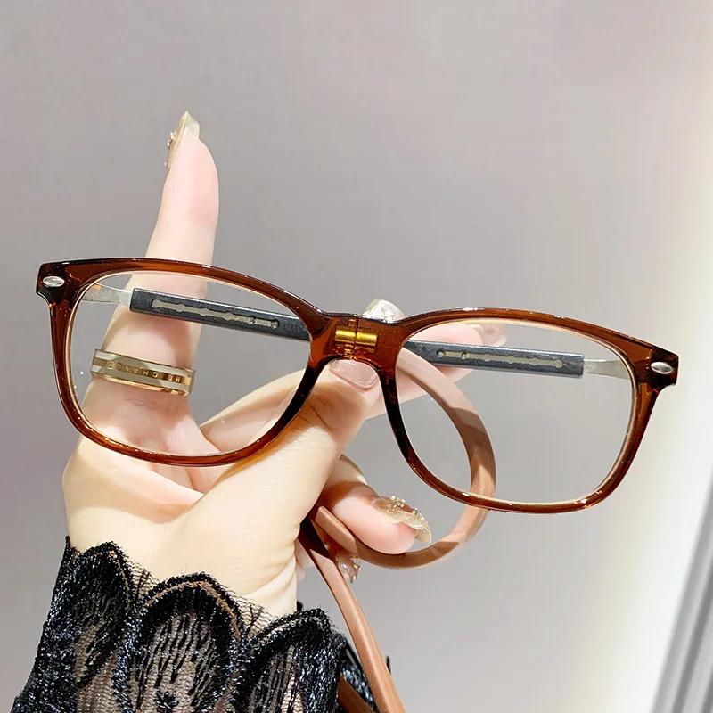 Ultralight Hanging Neck Computer Eyewear Finished Reading Glasses Women Men Anti-blue Light Magnetic Presbyopia Glasses Portable