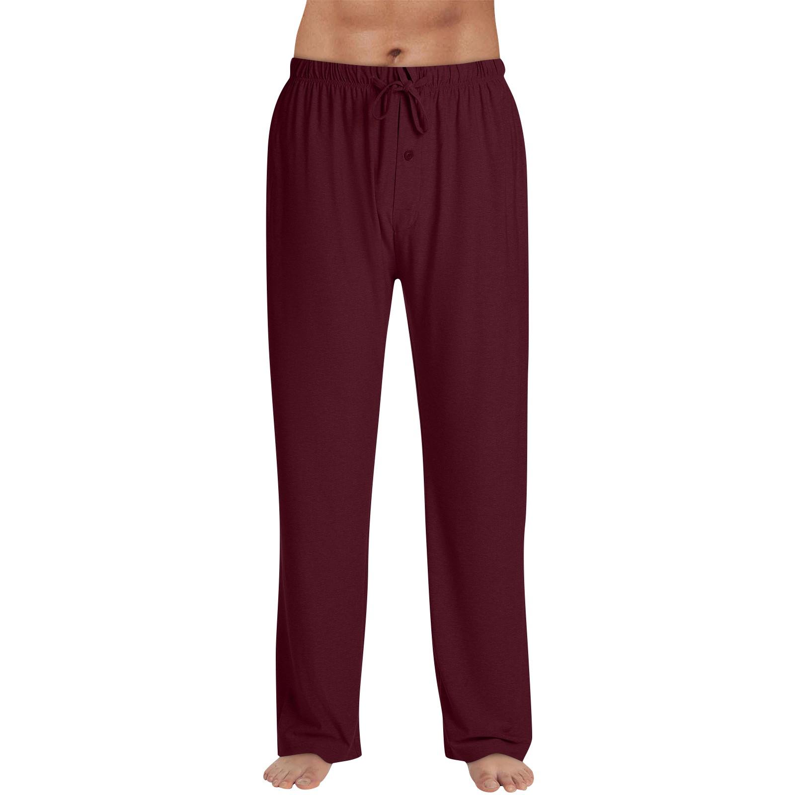 

Мужские домашние брюки с принтом Allover, пижамные брюки для сна, длинные брюки, пижамные брюки, брюки для йоги XL винный