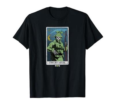 Appel du devoir: T-shirt Modern Warfare 2 The Reaper Carte de Tarot Rétro