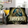 3D Cartoon Jurassic Park Dinosaurier Dino Weiche Flanelldecken, Überwurf Decke Bequeme Decke für Picknick Betten Zuhause Schlafzimmer Kinder