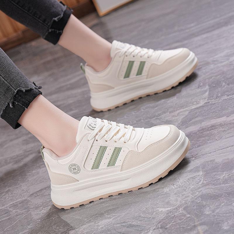 Spring new ins student platform heightening sports board shoes casual street shot Q