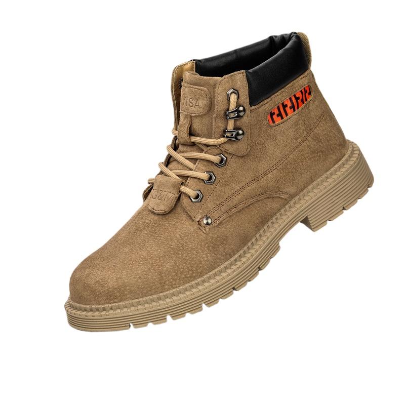 

Обувь для страхования труда, нескользящая, удобная и износостойкая обувь, стальная баотоу, противоударные и противопрокольные ботинки сварщика Pig Babi 43