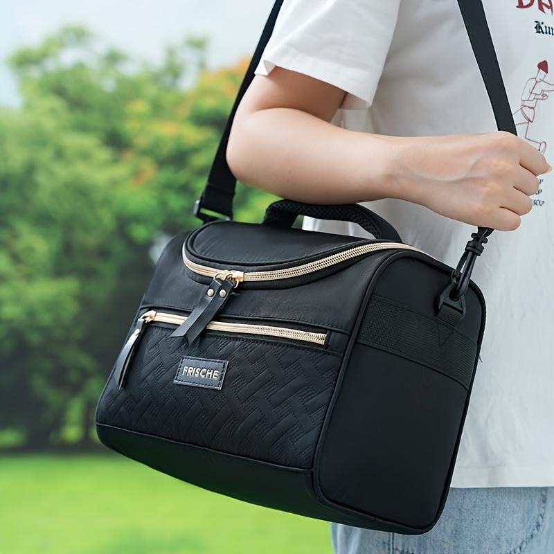 Insulated Lunch Bag,Thermal Food Container Tote,Travel Lunch Box Bag,Freshness and Cold Retention Handbag,Cooler Bag,with Built-in Insulation Material