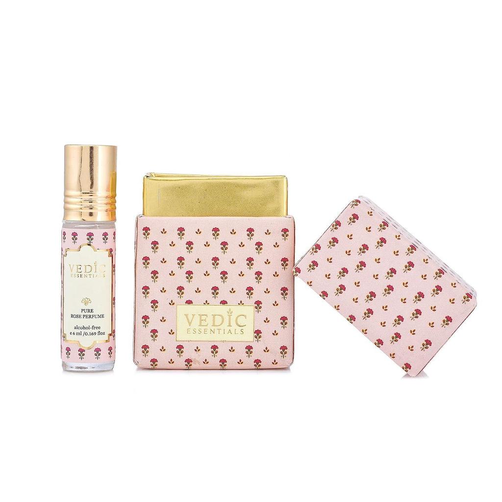 VedicEssentials Pure Rose Perfume (Attar) 6 Ml