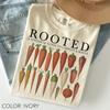 Rooted Carrot Shirt Comfort Colors®, Botanical Vegetable Tee, Cottagecore Garden Tee, Farmer Market Top, Carrot Roots Tee, Plant Lover Gift