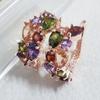 Multicolored Earring Vintage Zirconia Rose Gold Plated Custom Fine Jewelry Earrings 2024