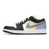 Jordan Air Jordan 1 Low top Vintage Basketball Shoes Women's Black Blue DC0774-101(Team24-)