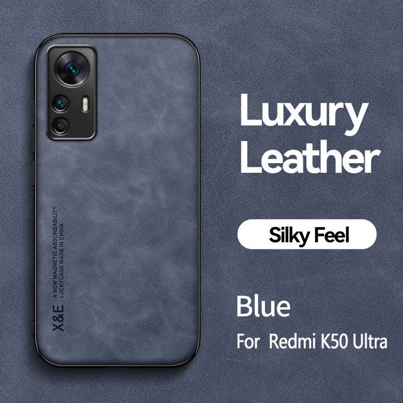 For Xiaomi 12T Pro Case Leather Magnetic Car With Metal Plate Phone Case For Xiaomi Mi12T Mi 12T 12 T Pro Xiaomi12T Back Cover